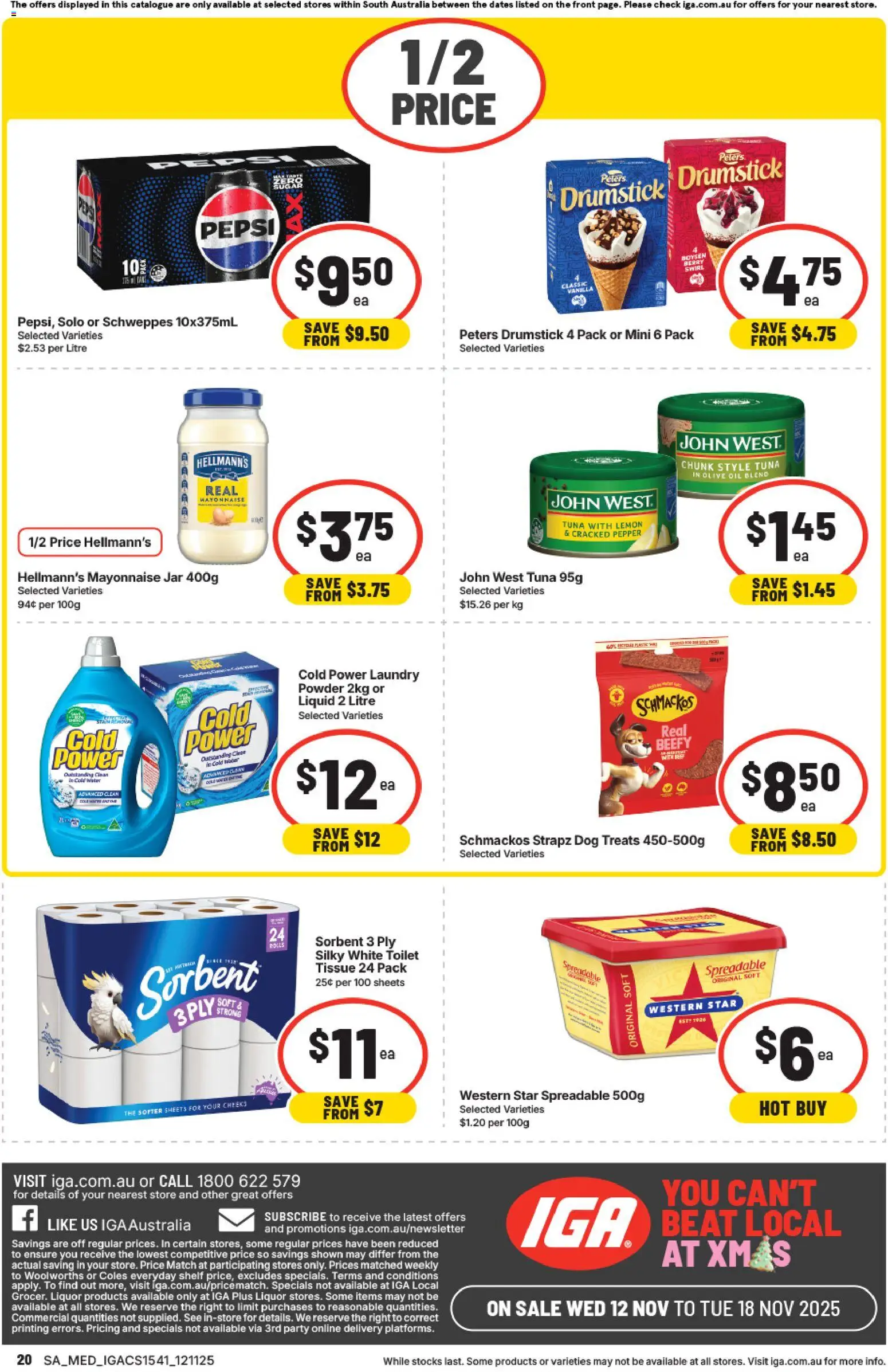 IGA Catalogue SA - page 16- valid from 12/11/2025