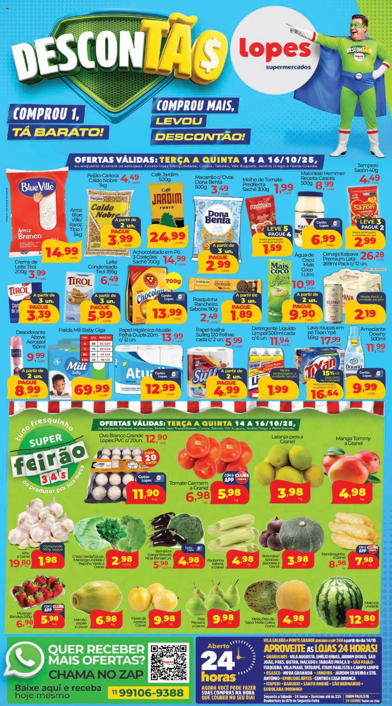 Lopes Supermercados - Ofertas da semana  - página 1- válido a partir de 14/10/2025
