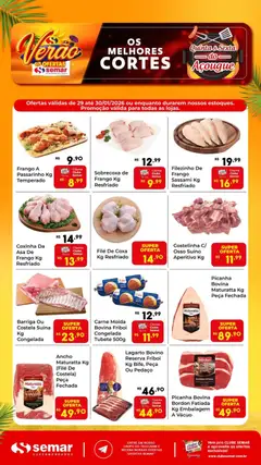 Pré-visualização Semar Supermercado - Ofertas do Açougue válida a partir de 29/01/2026