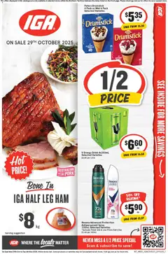 IGA catalogue preview - valid from 29/10/2025