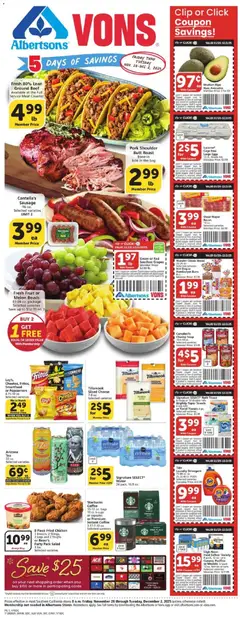 Preview Vons Black Friday valid from 11/28/2025