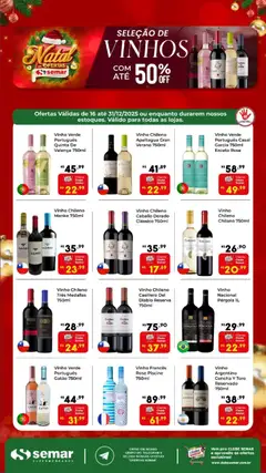 Pré-visualização Semar Supermercado - Ofertas Vinhos válida a partir de 16/12/2025