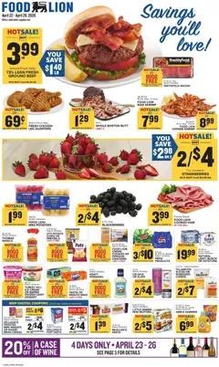 Preview Food Lion Weekly Ad valid from 04/22/2026