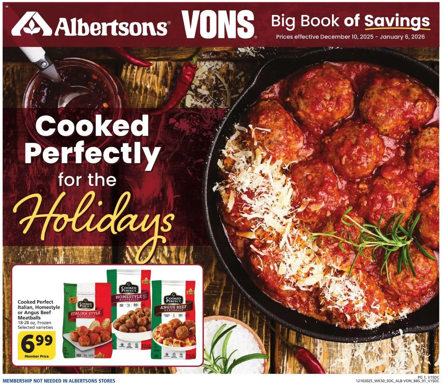 Vons Big Book of Savings - page 1- valid from 12/10/2025