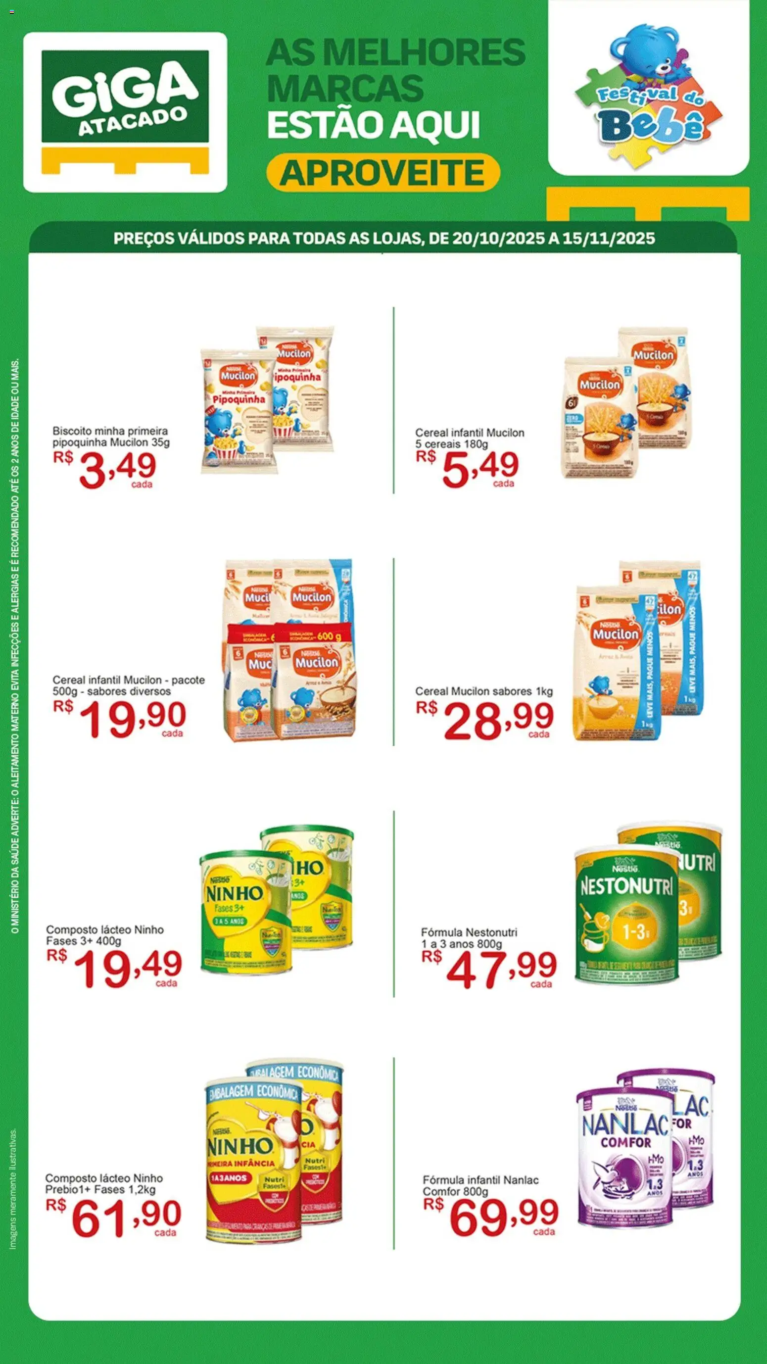 GIGA Atacado - Ofertas Festival do Bebê - página 1- válido a partir de 20/10/2025
