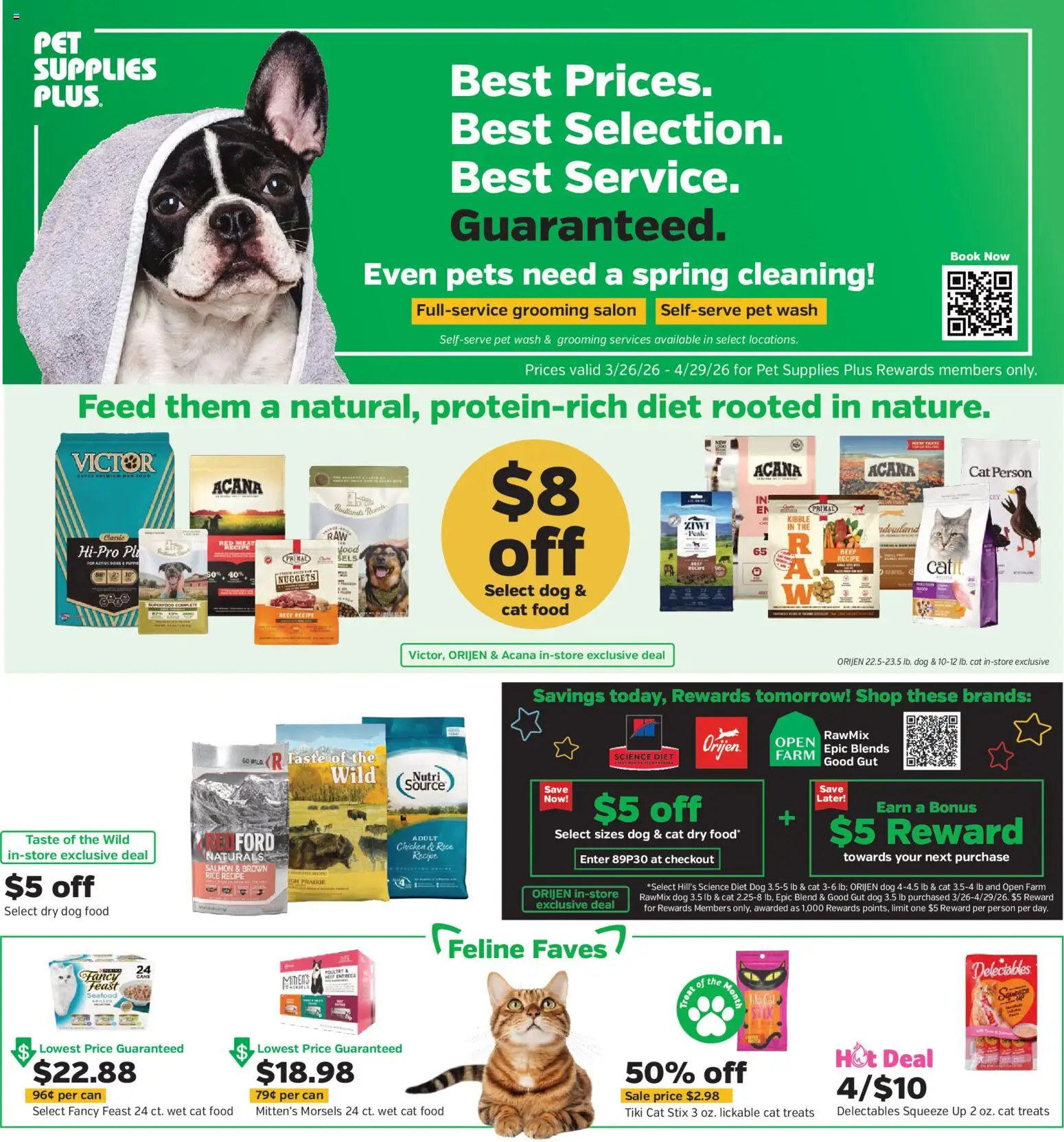Pet Supplies Plus Weekly Ad - page 1- valid from 03/26/2026