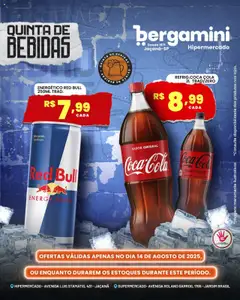 Pré-visualização Supermercado Bergamini - Ofertas Bebidas válida a partir de 14/08/2025