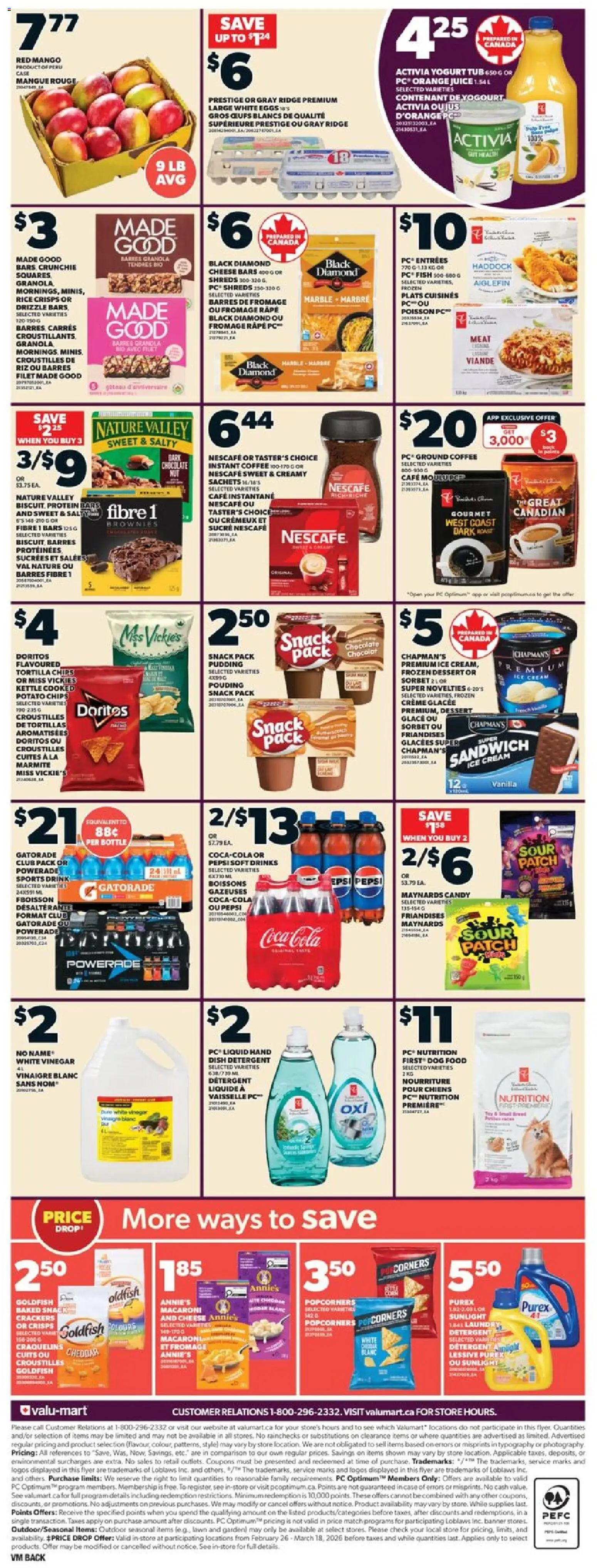 Valu Mart weekly flyer - page 2- valid from Feb 26, 2026