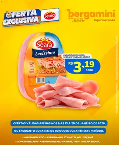 Pré-visualização Supermercado Bergamini - Ofertas Seara  válida a partir de 13/01/2026