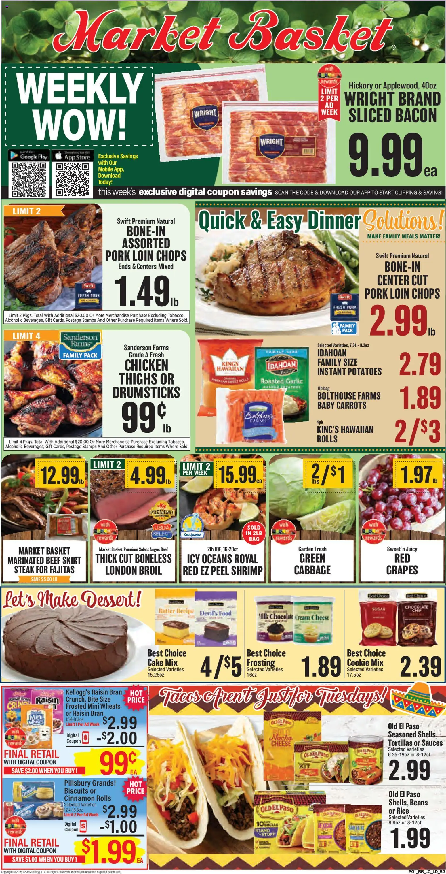 Market Basket Weekly Ad - page 1- valid from 03/11/2026