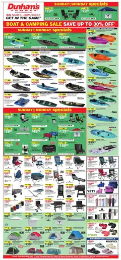Preview Dunham's Sports Weekly Ad valid from 04/18/2026