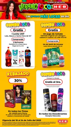 H-E-B folleto válido desde 18/07/2025