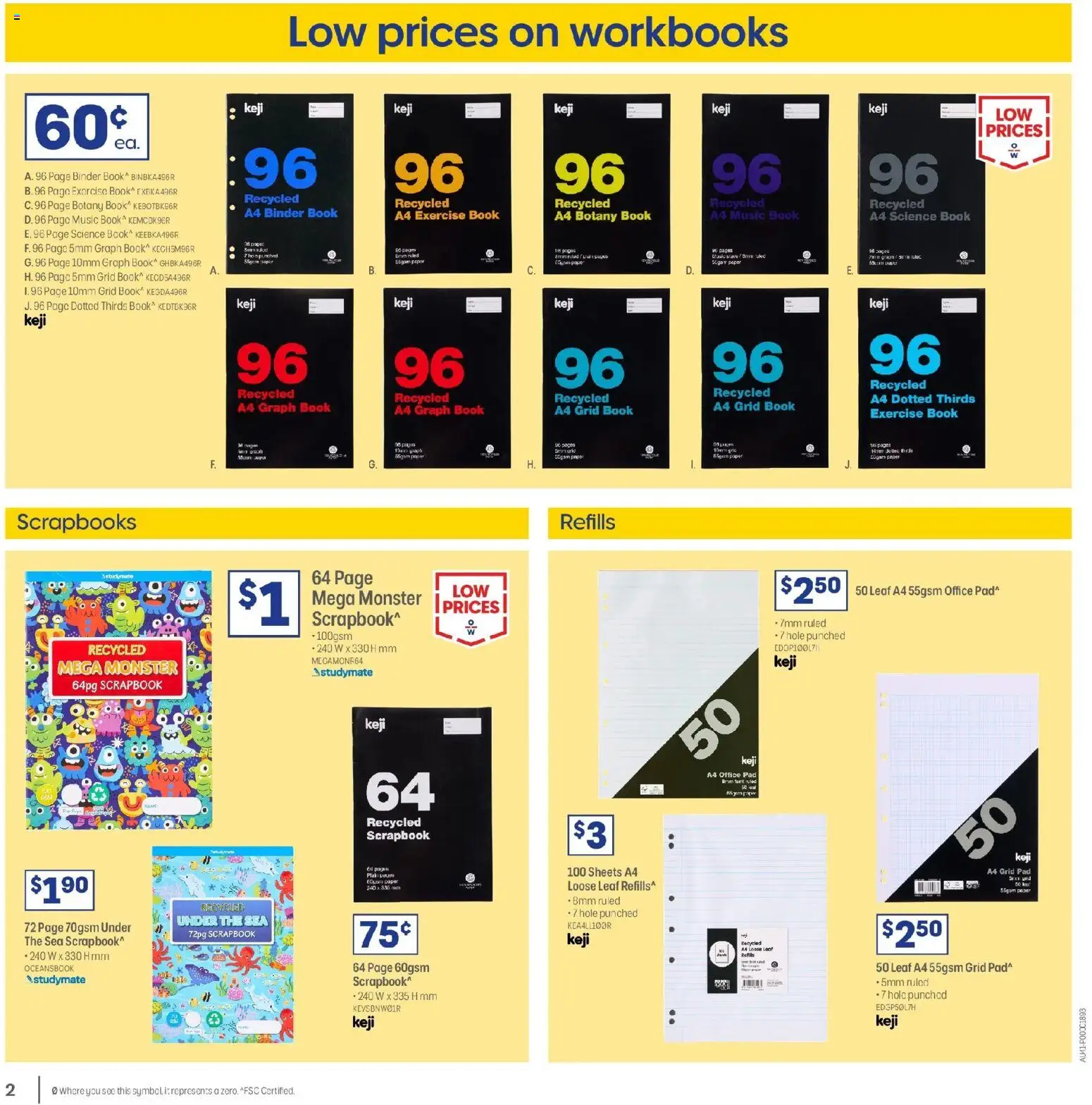 Officeworks  Catalogue  - page 2- valid from 01/01/2026