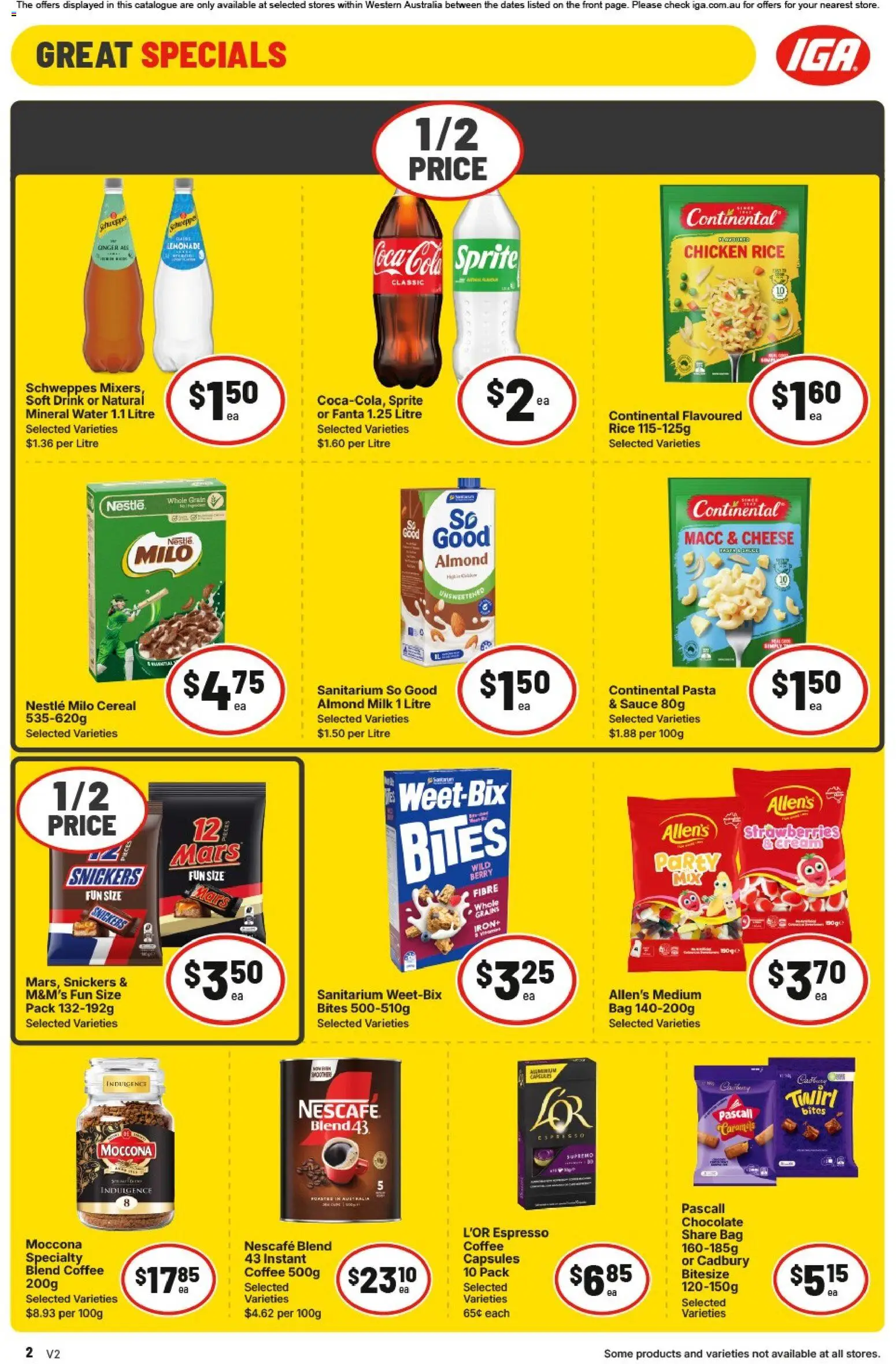 IGA Catalogue NT/WA - page 2- valid from 14/01/2026
