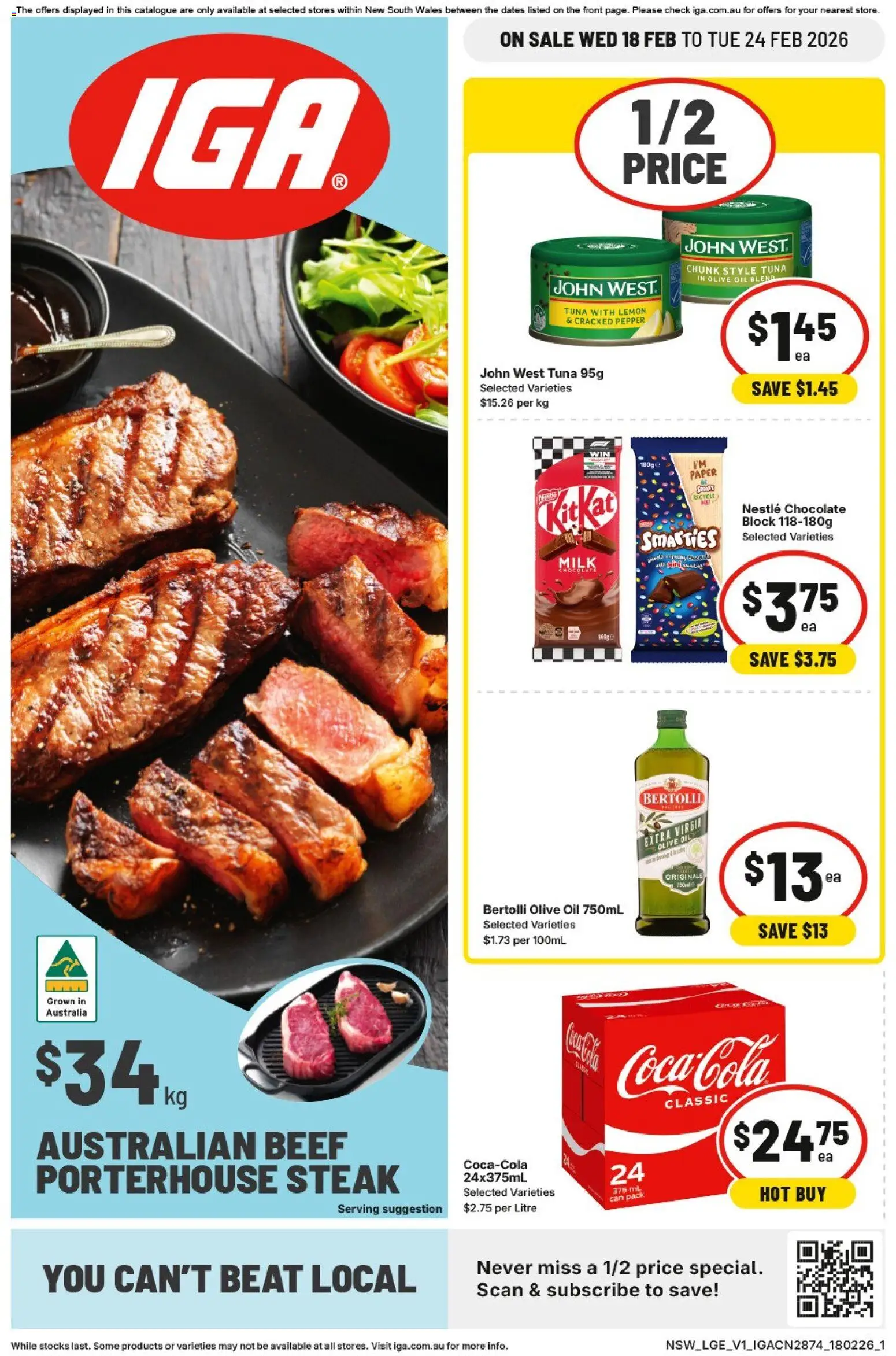 IGA Catalogue NSW - page 1- valid from 18/02/2026