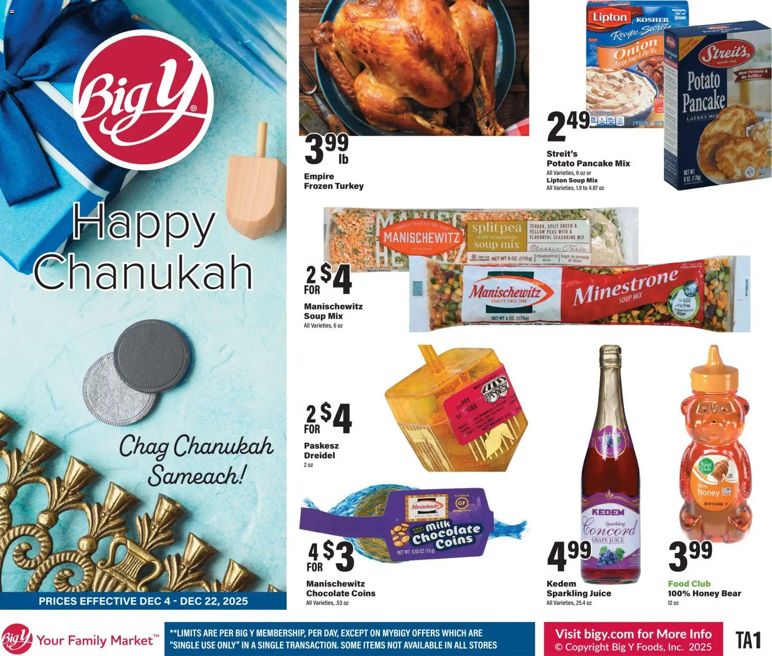 Big Y Chanukah - page 1- valid from 12/04/2025