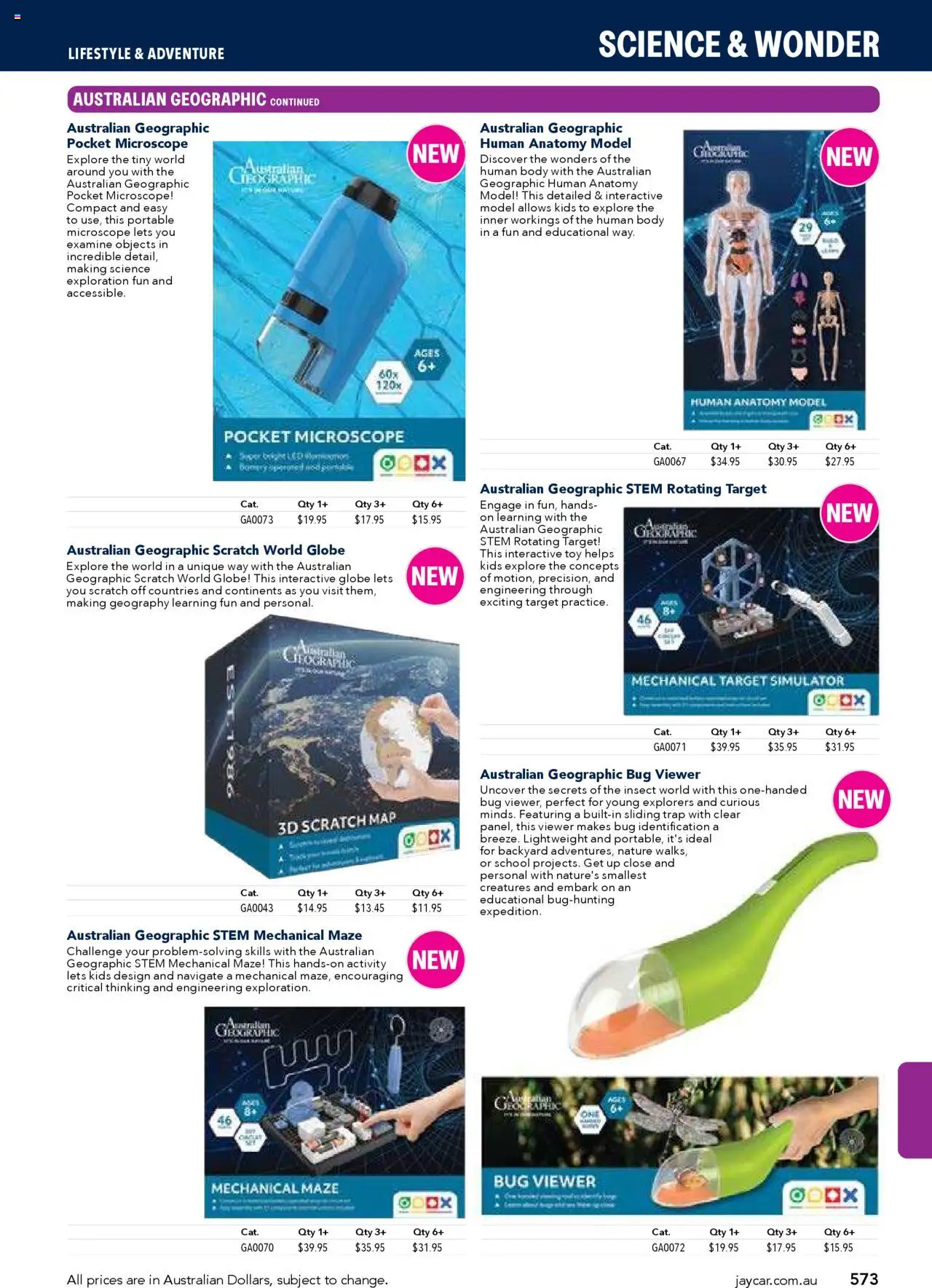 Jaycar Engineering & Scientific Catalogue 2025/2026  - page 573- valid from 09/07/2025
