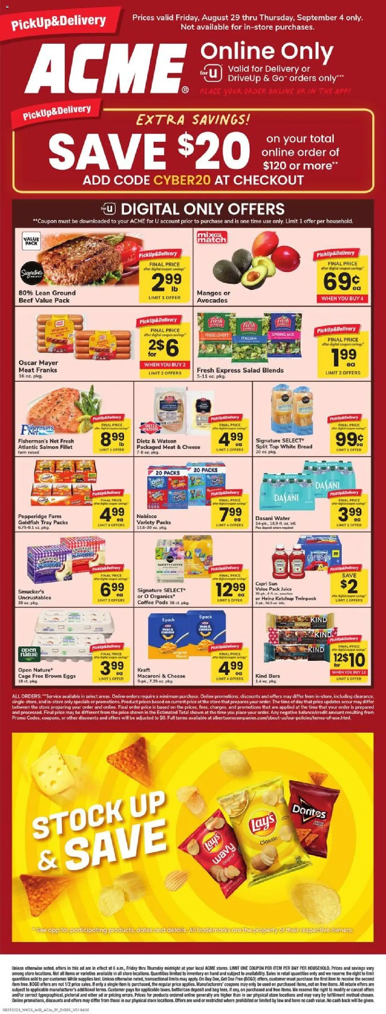 Acme Specialty Publication - page 1- valid from 08/29/2025