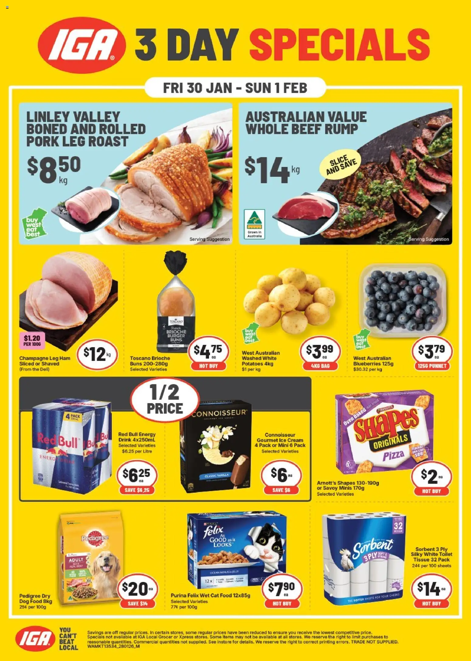 IGA Weekend Specials WA - page 1- valid from 30/01/2026