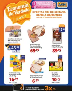Pré-visualização Akki Atacadista ofertas FDS válida a partir de 06/03/2026
