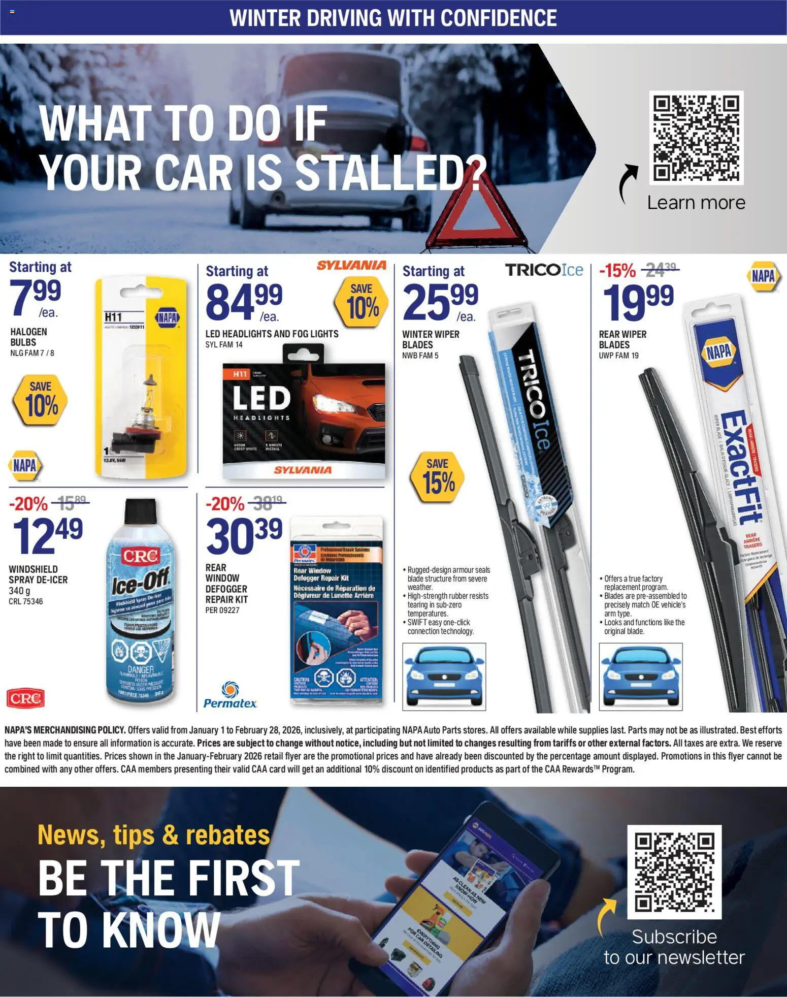 NAPA Auto Parts weekly flyer - page 8- valid from Jan 1, 2026