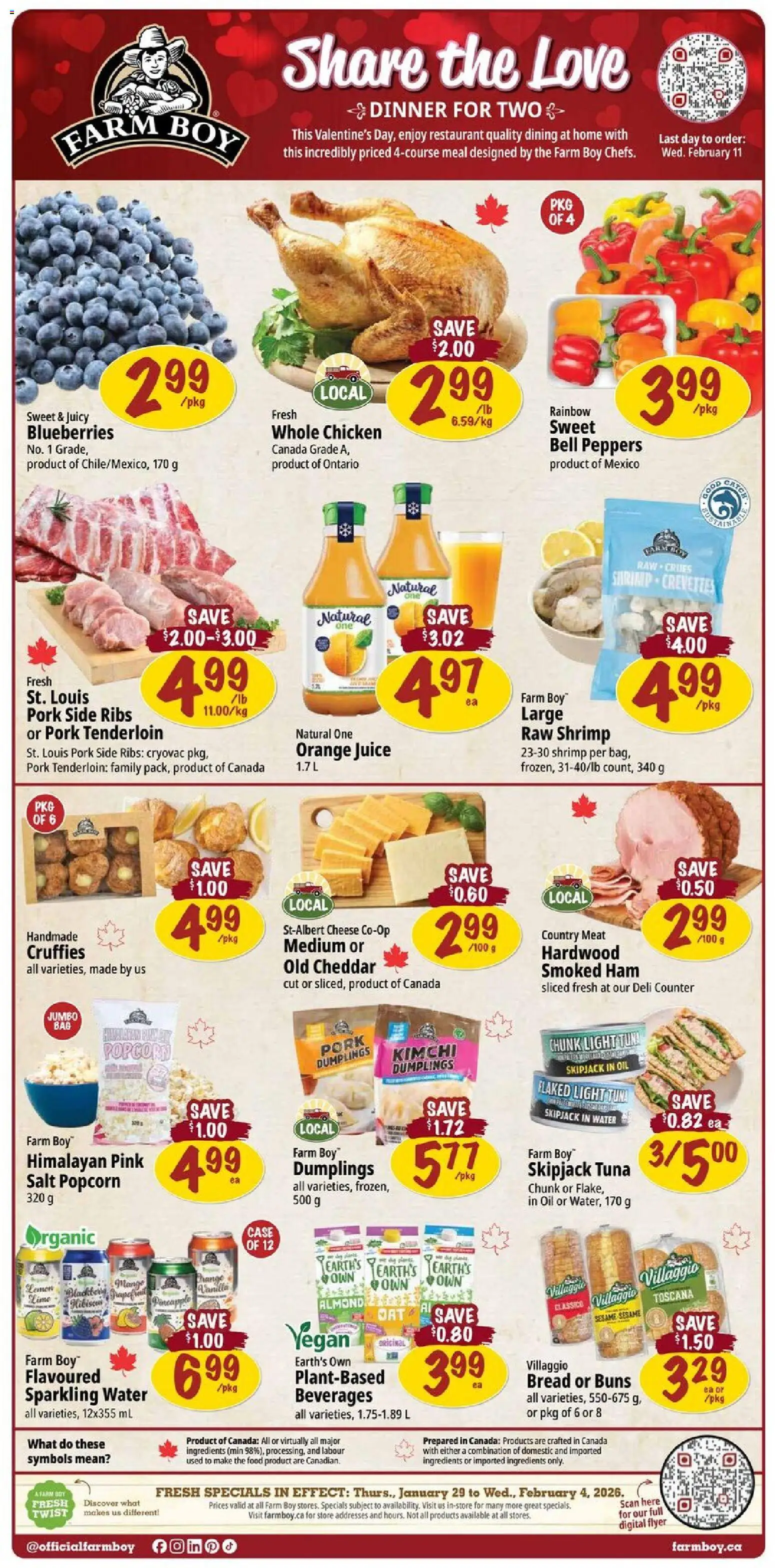 Farm Boy weekly flyer / circulaire - page 1- valid from Jan 29, 2026