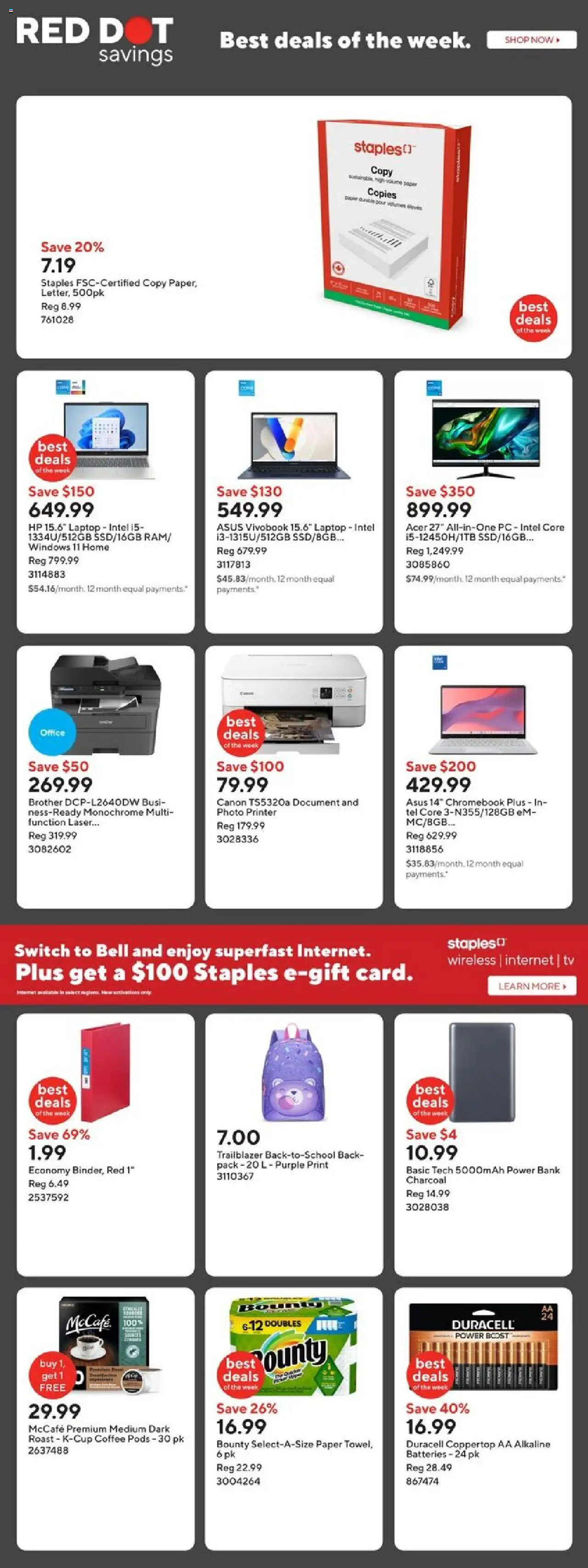 Staples weekly flyer / circulaire - page 2- valid from Jul 18, 2025