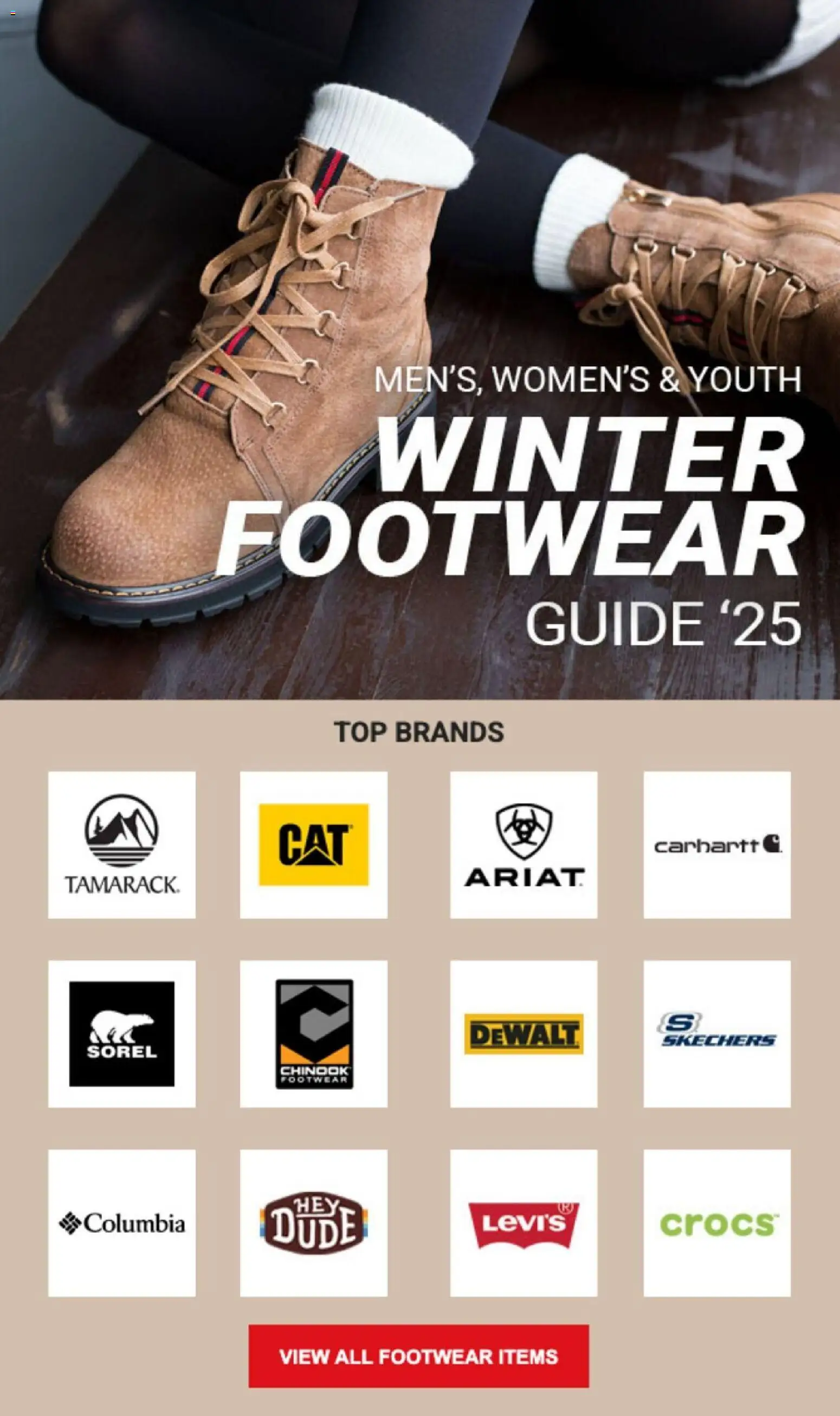 Dunham's Sports Winter Footwear Guide - page 1- valid from 10/30/2025