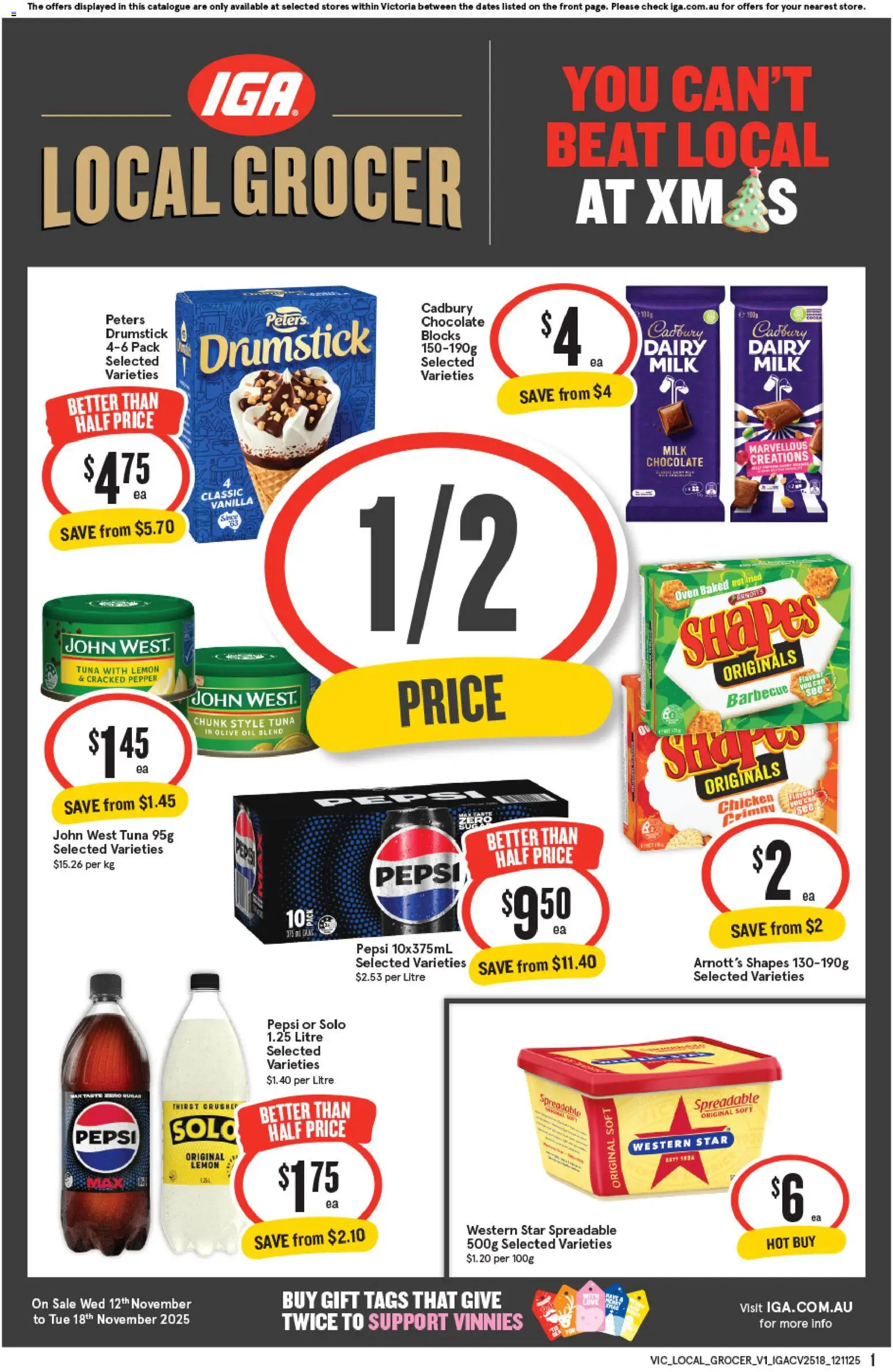 IGA Local Grocer VIC - page 1- valid from 12/11/2025