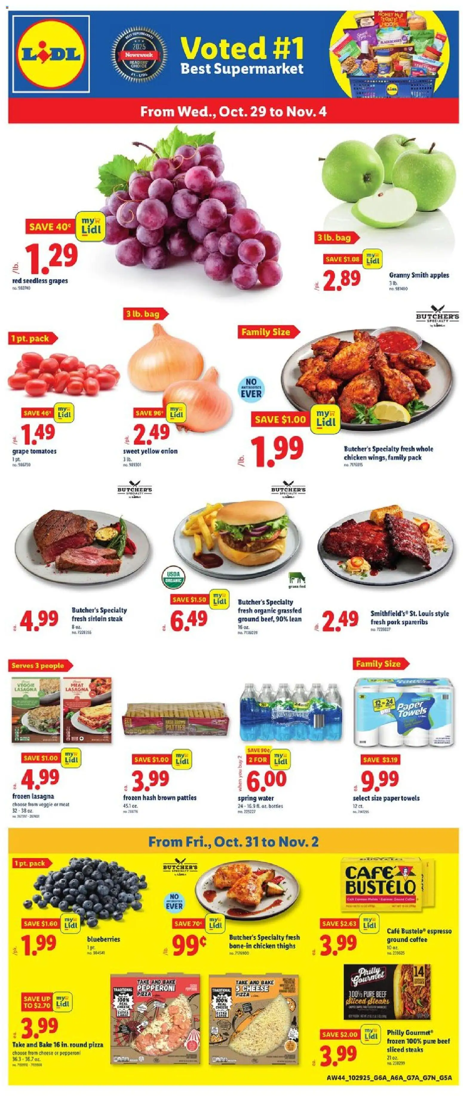 Lidl Weekly Ad - SC - page 1- valid from 10/29/2025