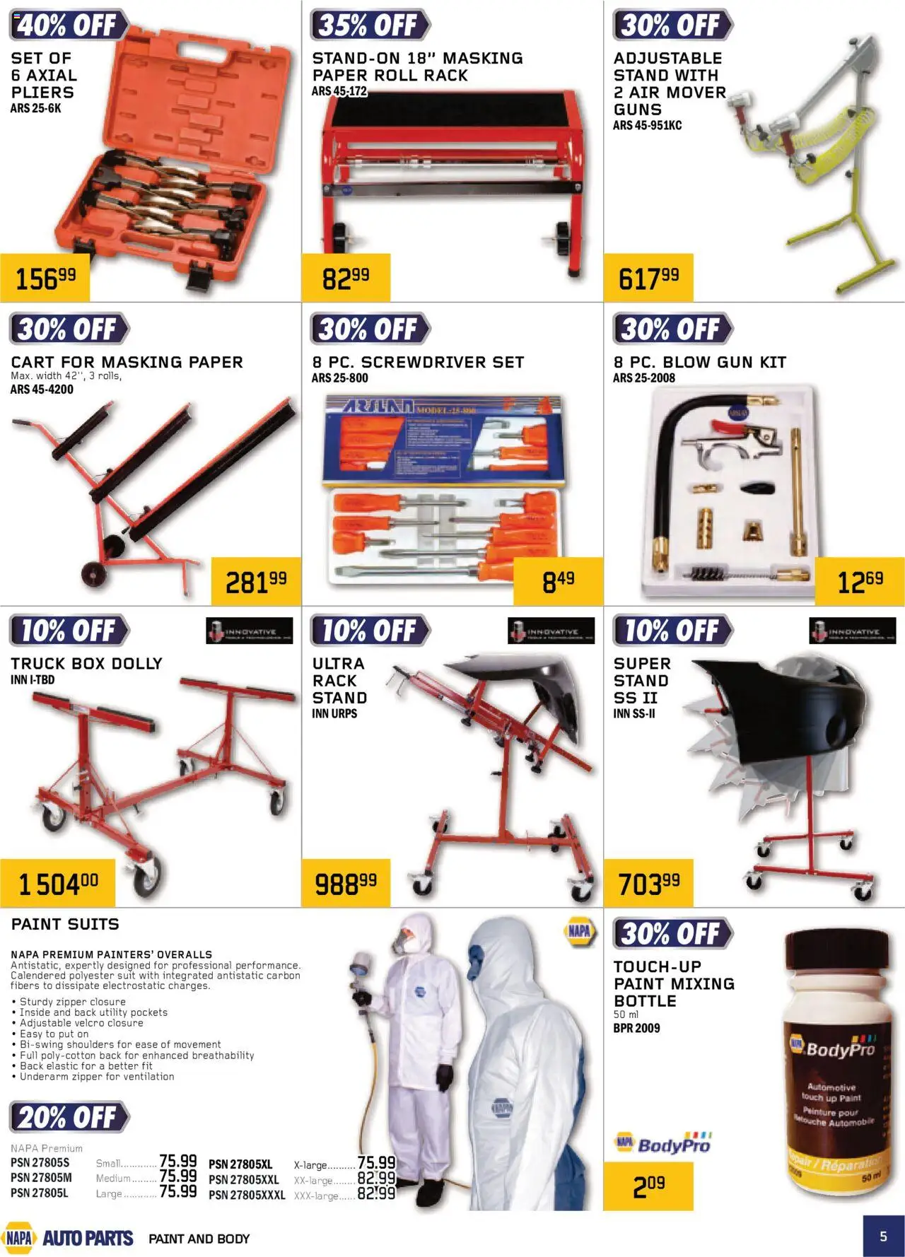 NAPA Auto Parts - CMAX Catalog - page 5- valid from Oct 1, 2025