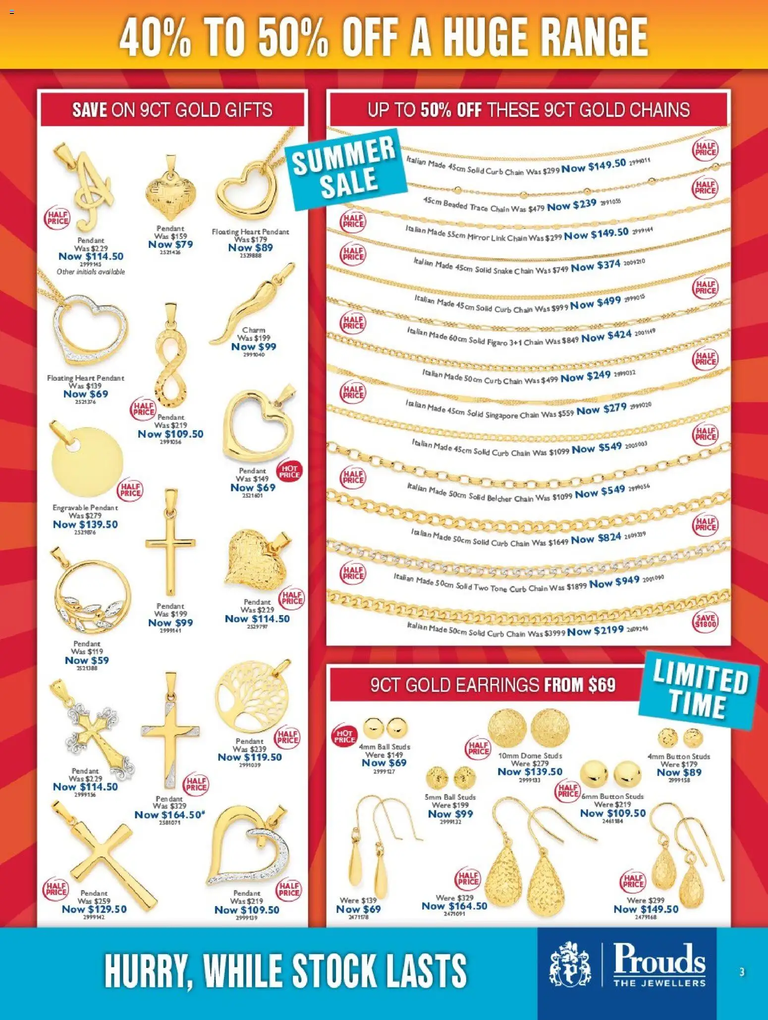 Prouds The Jewellers - Summer Sale - page 3- valid from 03/01/2026
