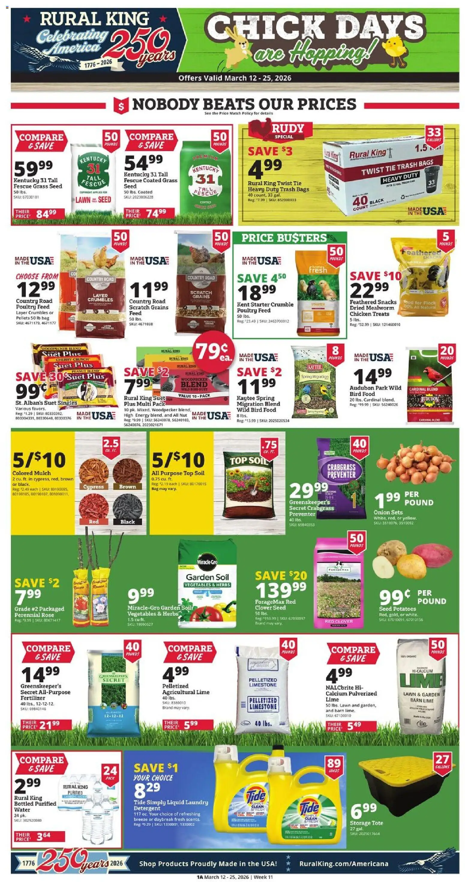 Rural King Weekly Ad - page 1- valid from 03/12/2026