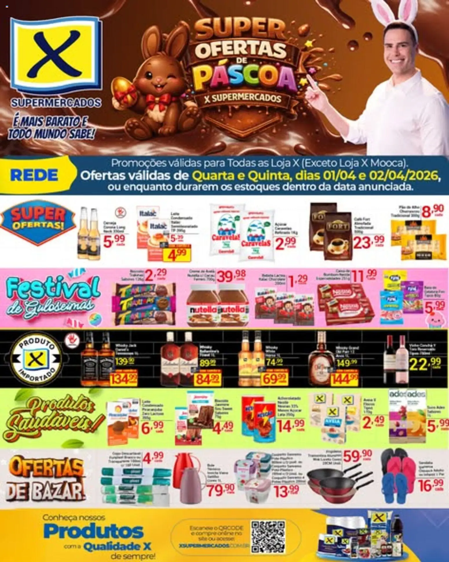 X Supermercados - Ofertas da semana - página 1- válido a partir de 01/04/2026
