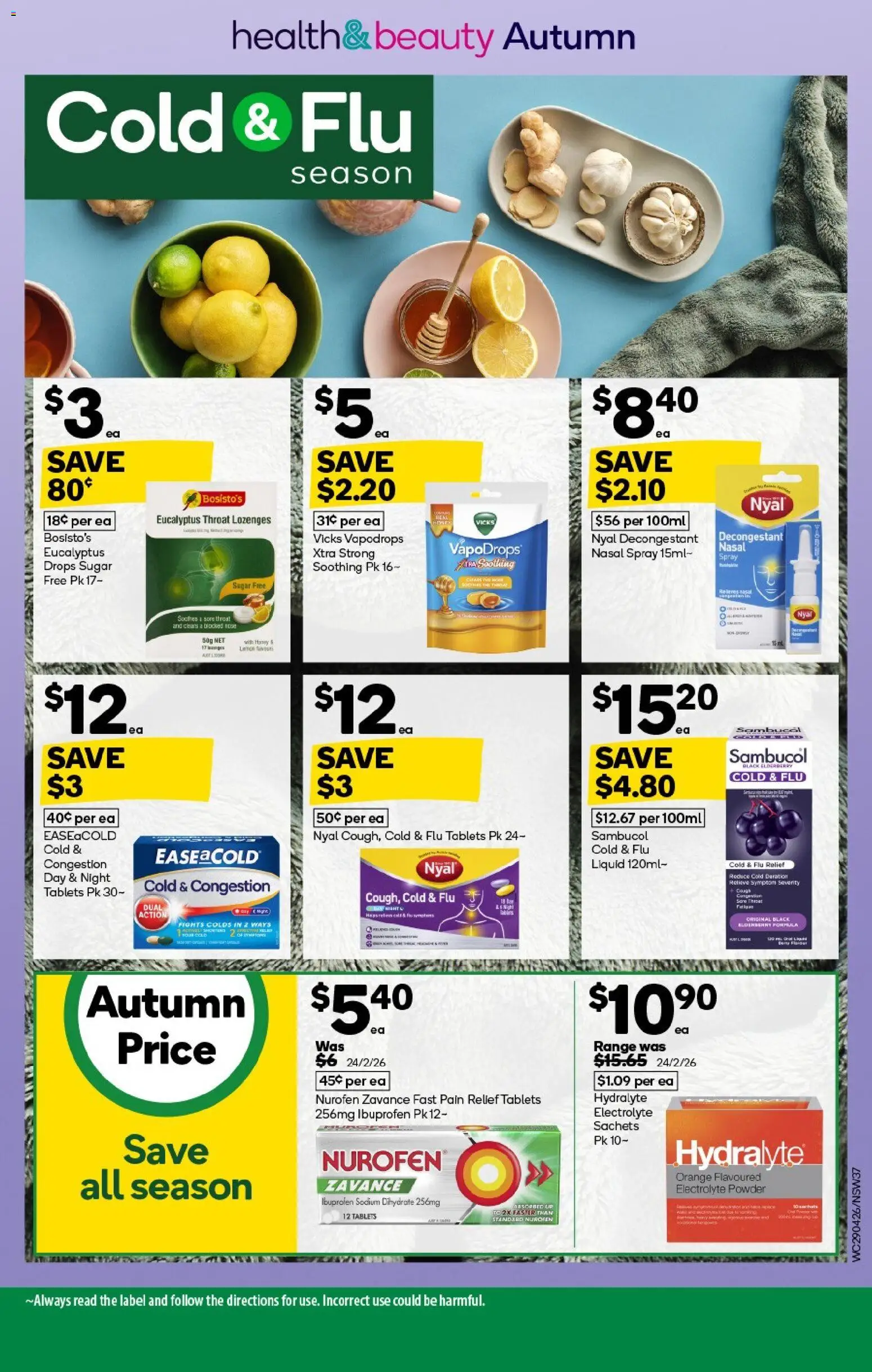 Woolworths catalogue  - page 37- valid from 29/04/2026
