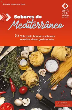 Pré-visualização Sam's Club - Ofertas Sabores do Mediterrâneo válida a partir de 09/09/2025