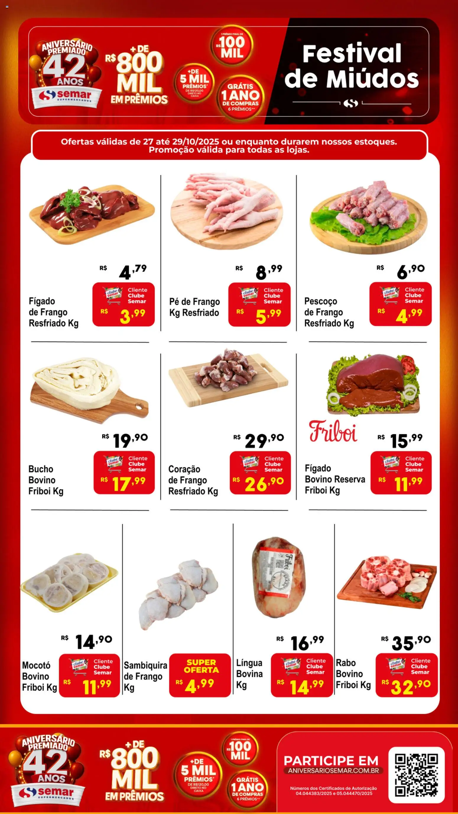 Semar Supermercado - Ofertas Festival de Miúdos - página 1- válido a partir de 27/10/2025
