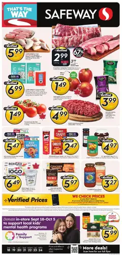 Preview Safeway weekly flyer / circulaire valid from Sep 18, 2025