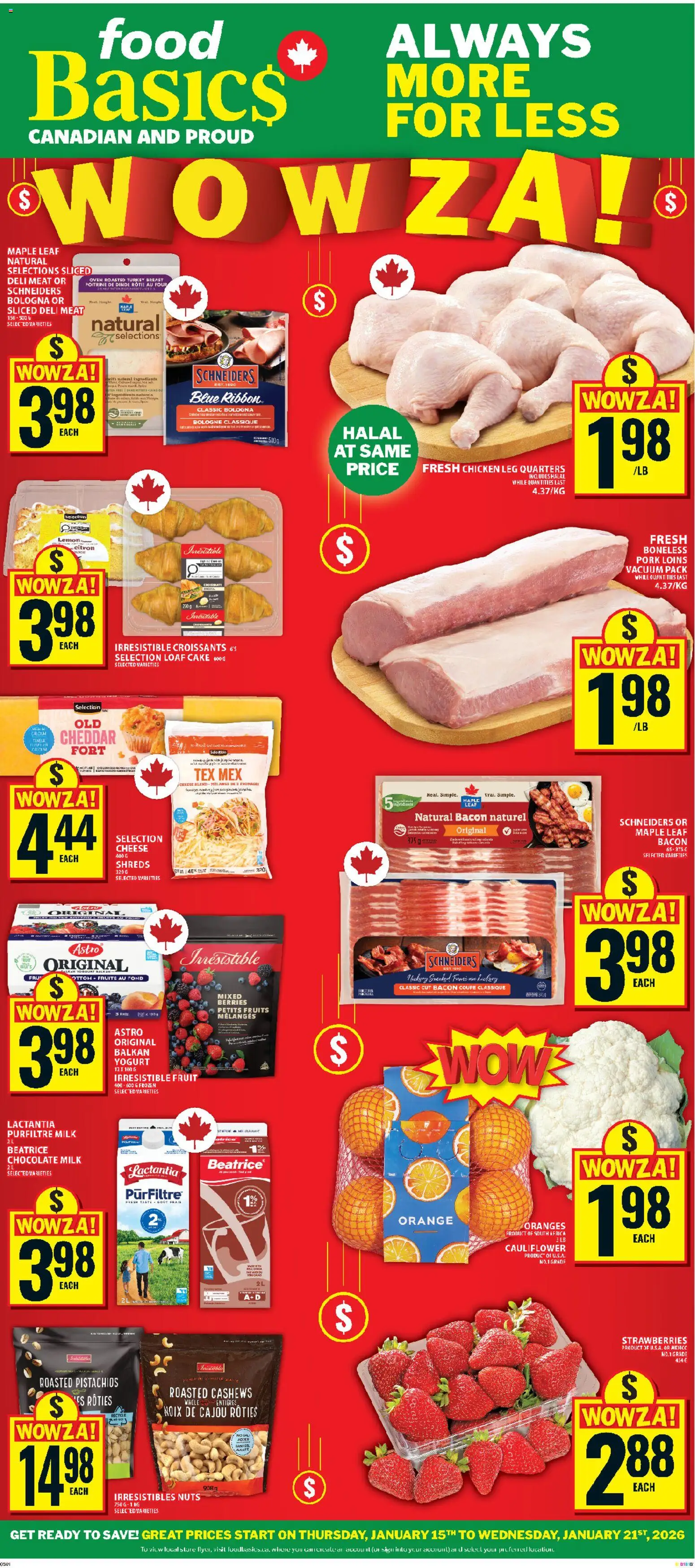 Food Basics weekly flyer / circulaire - page 1- valid from Jan 15, 2026