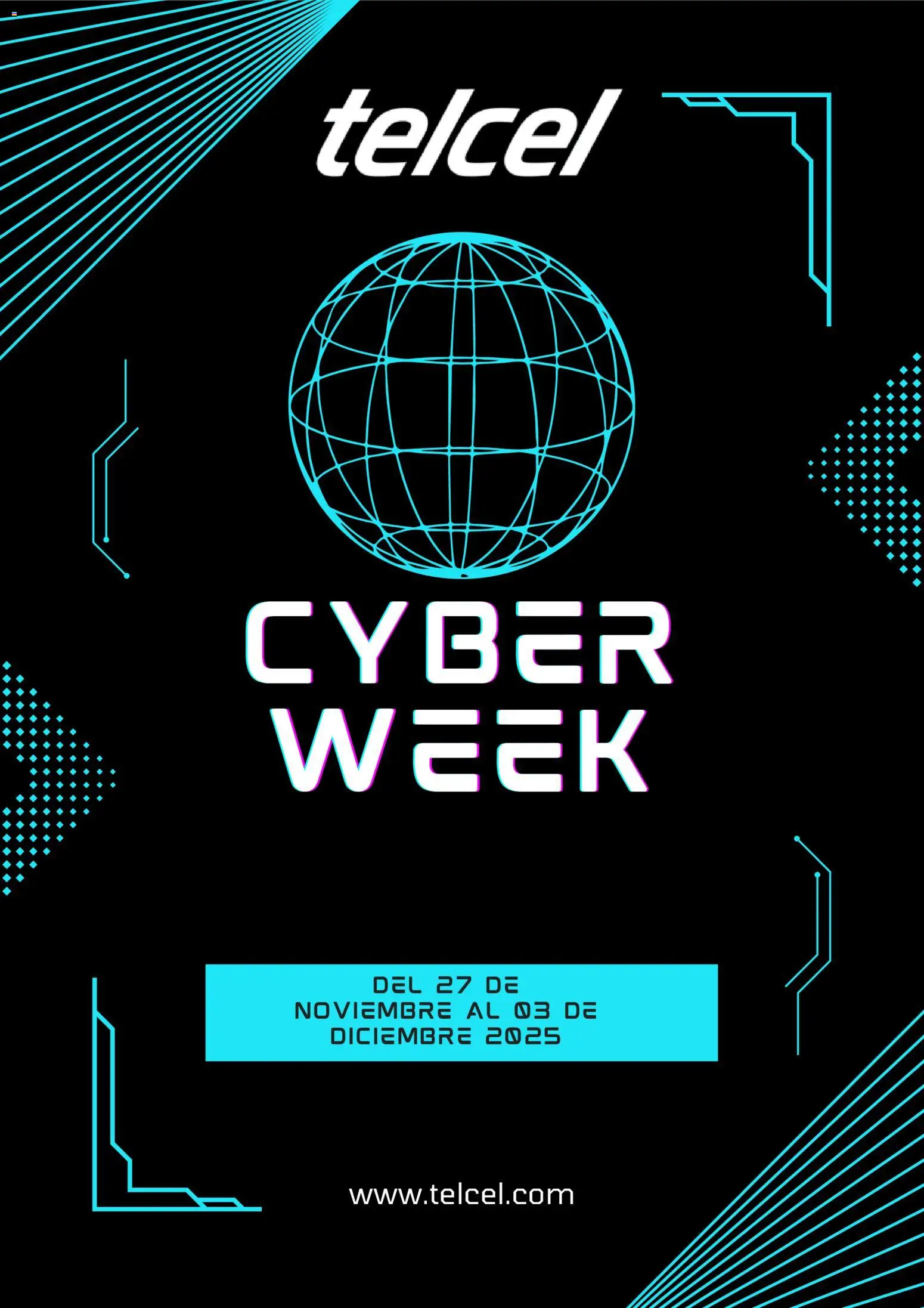 Telcel Cyber Week - página 1- válido desde 27/11/2025