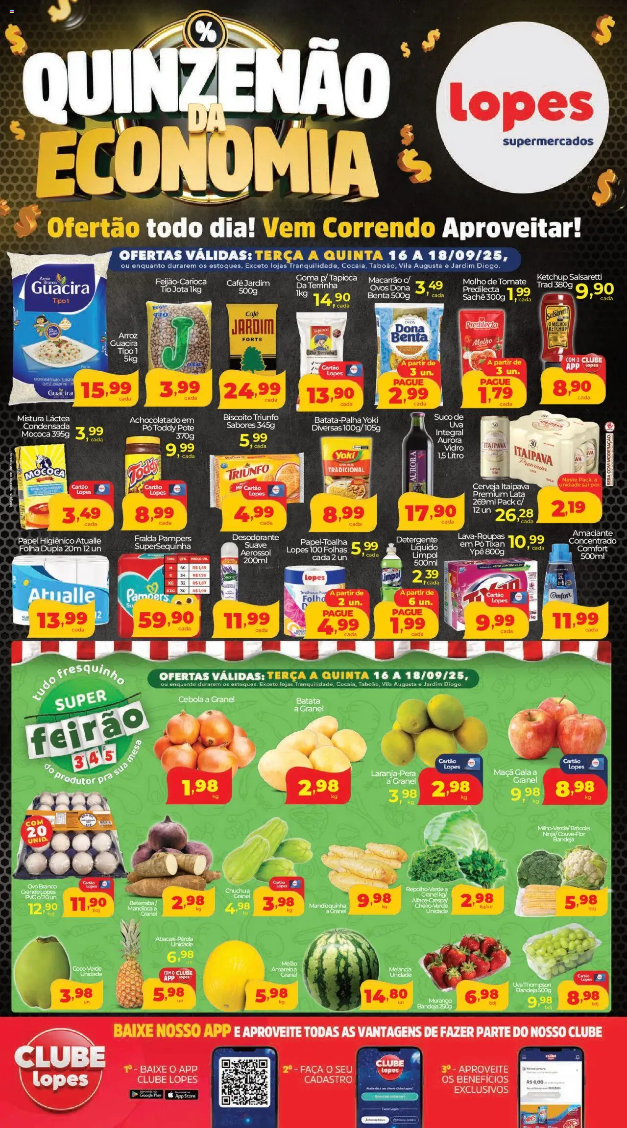 Lopes Supermercados - Ofertas da semana - página 1- válido a partir de 16/09/2025
