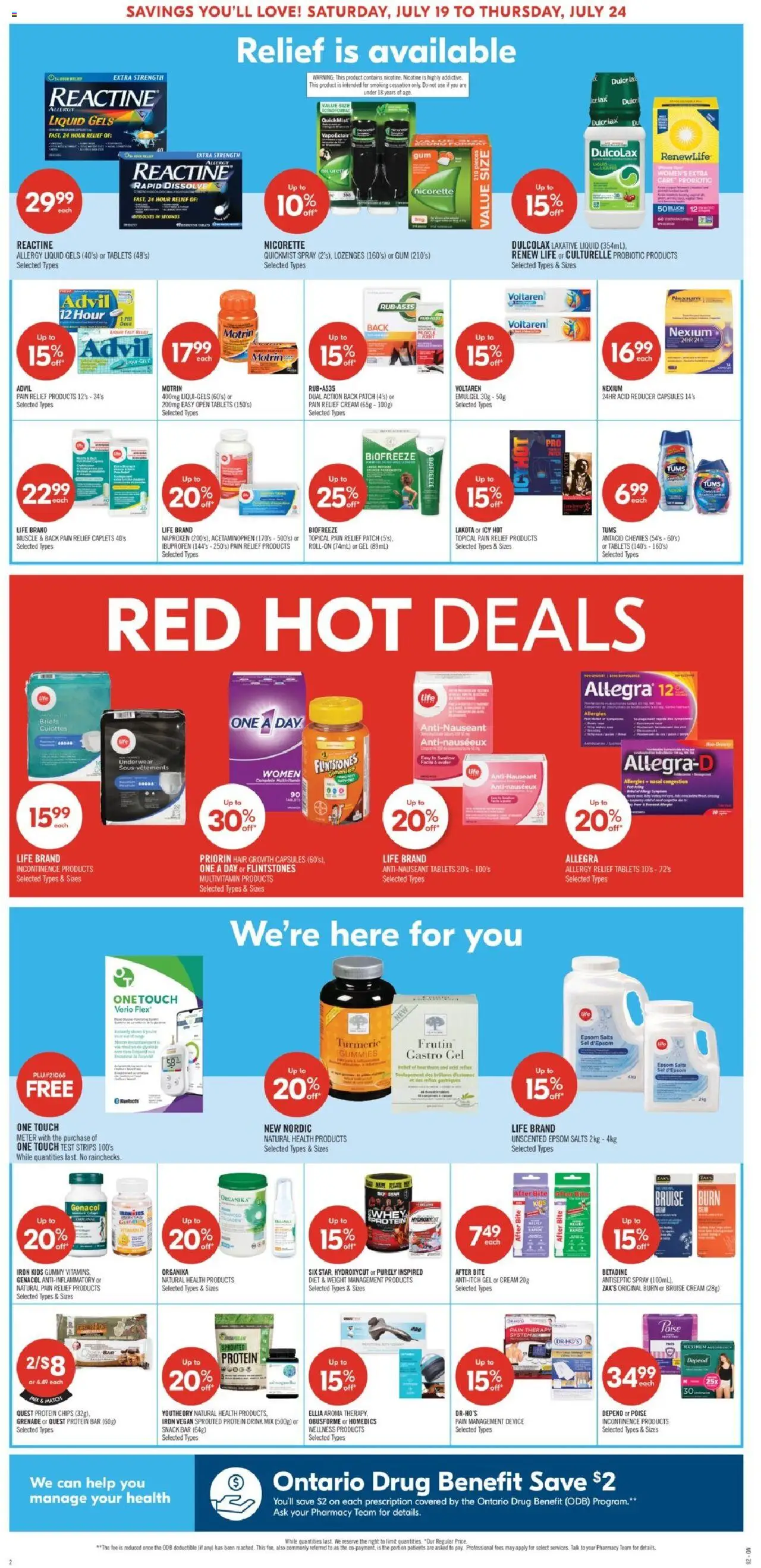 Shoppers weekly flyer / circulaire - page 4- valid from Jul 19, 2025