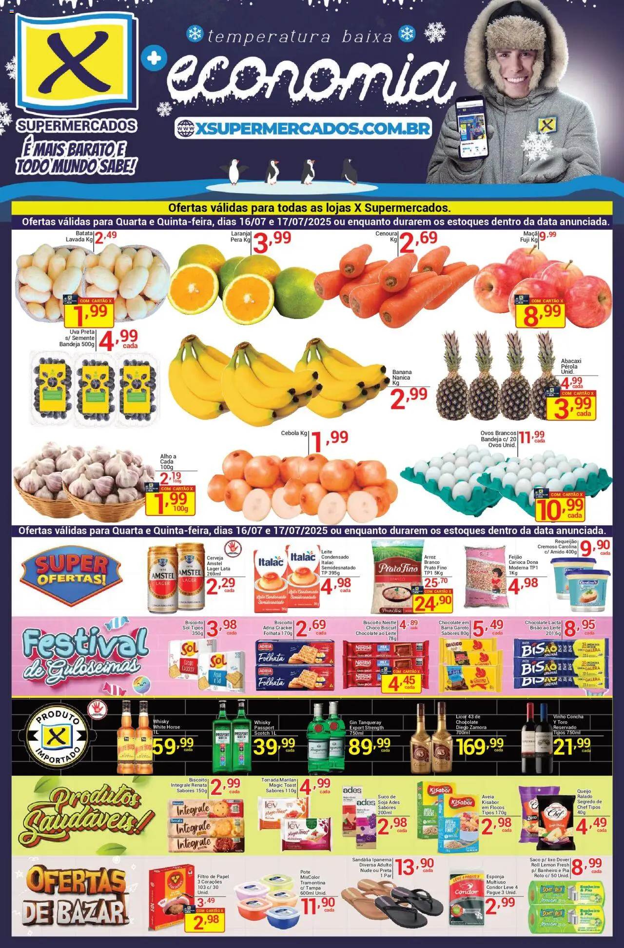X Supermercados - Ofertas da semana - página 1- válido a partir de 16/07/2025
