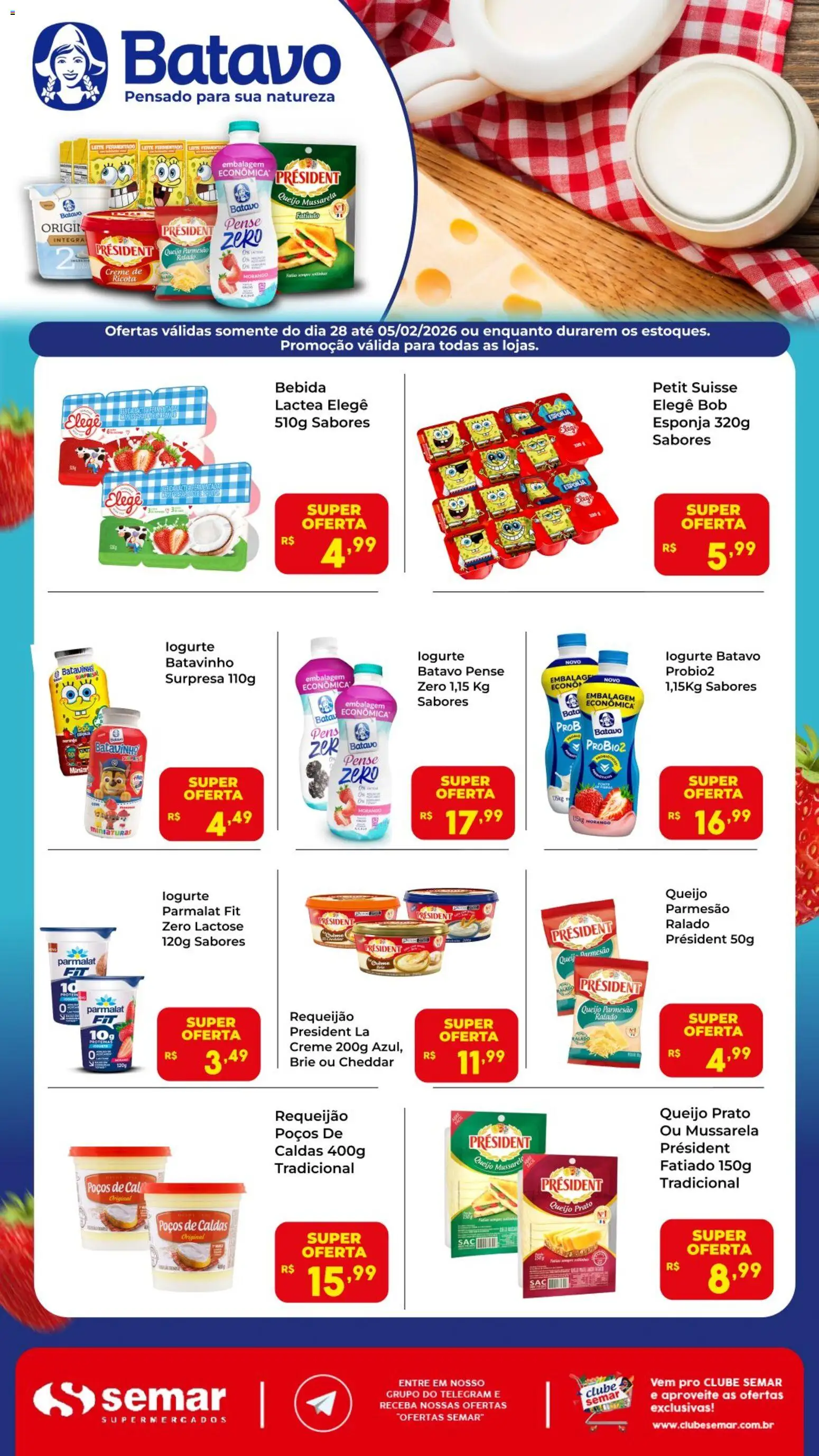 Semar Supermercado - Ofertas Especial Batavo - página 1- válido a partir de 28/01/2026
