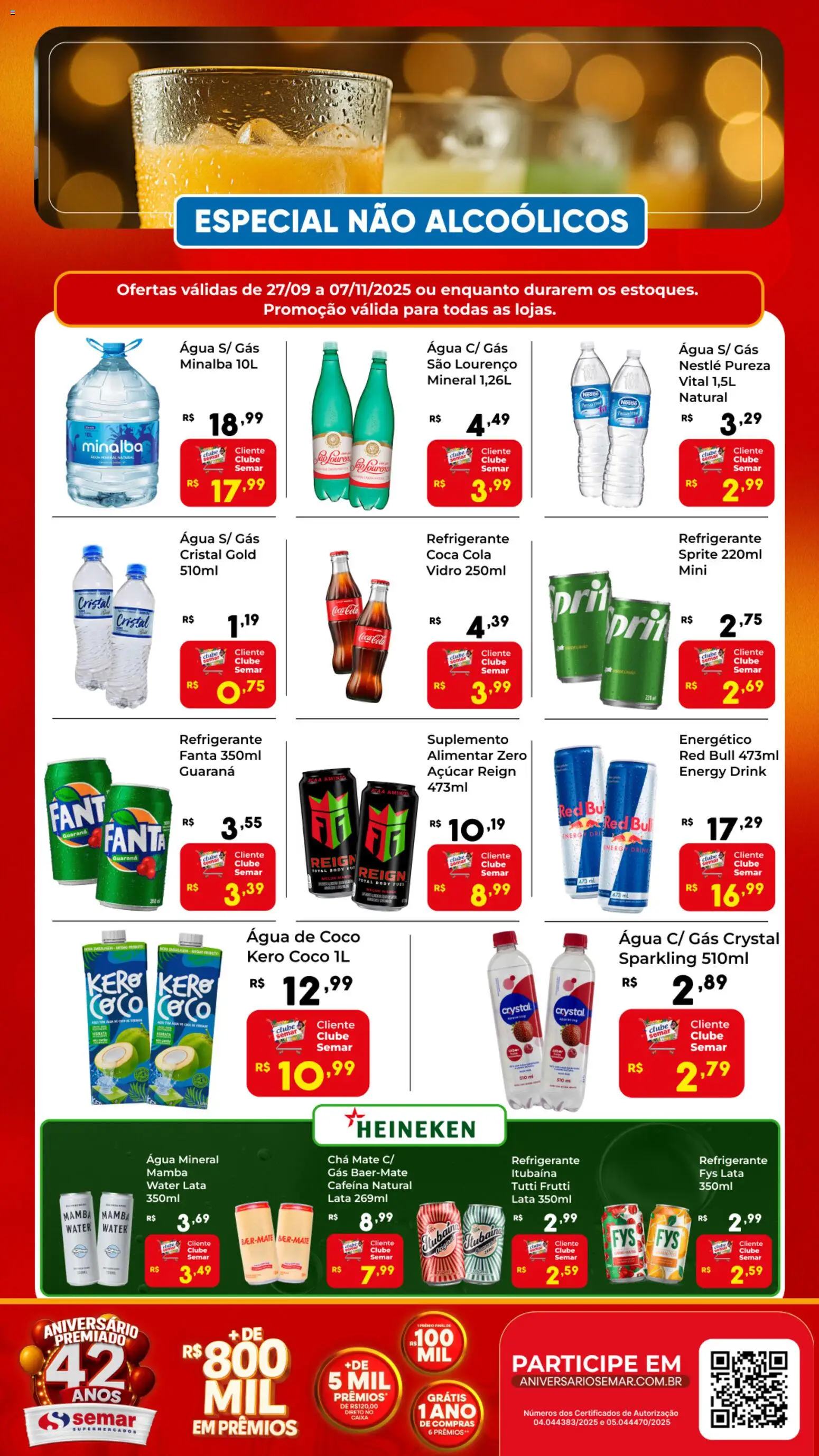 Semar Supermercado - Ofertas Especial Não Alcoólico - página 1- válido a partir de 27/09/2025
