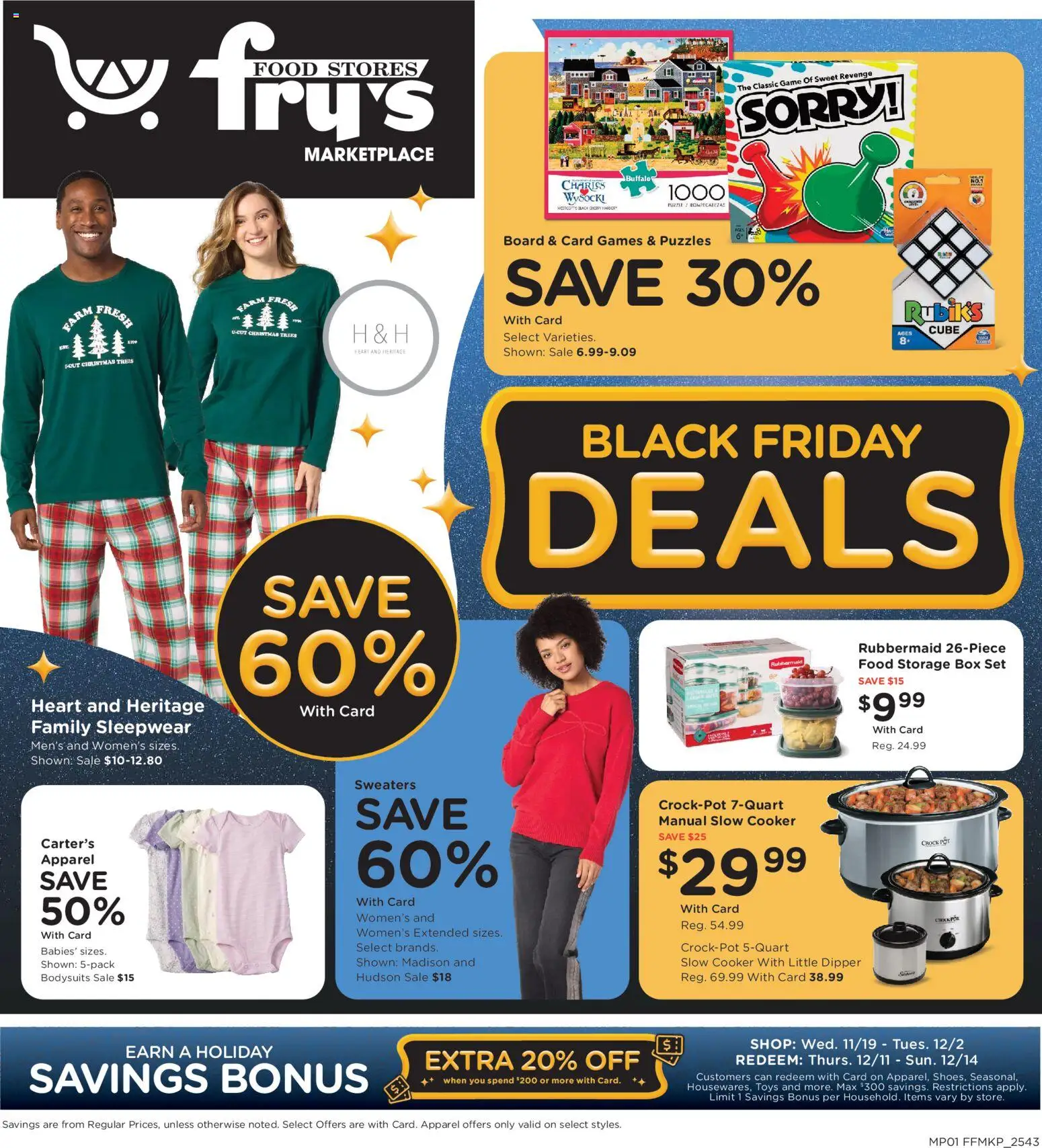 Fry's Food Black Friday - page 1- valid from 11/28/2025
