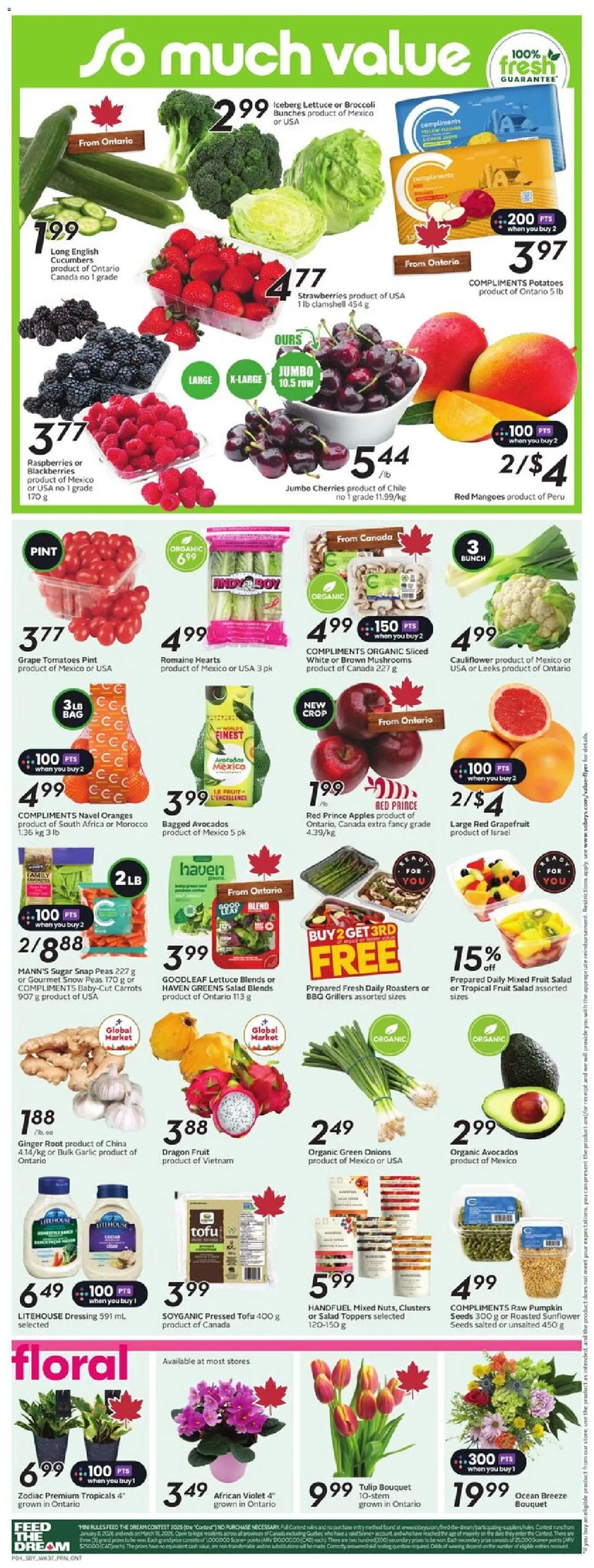 Sobeys weekly flyer / circulaire - page 7- valid from Jan 8, 2026