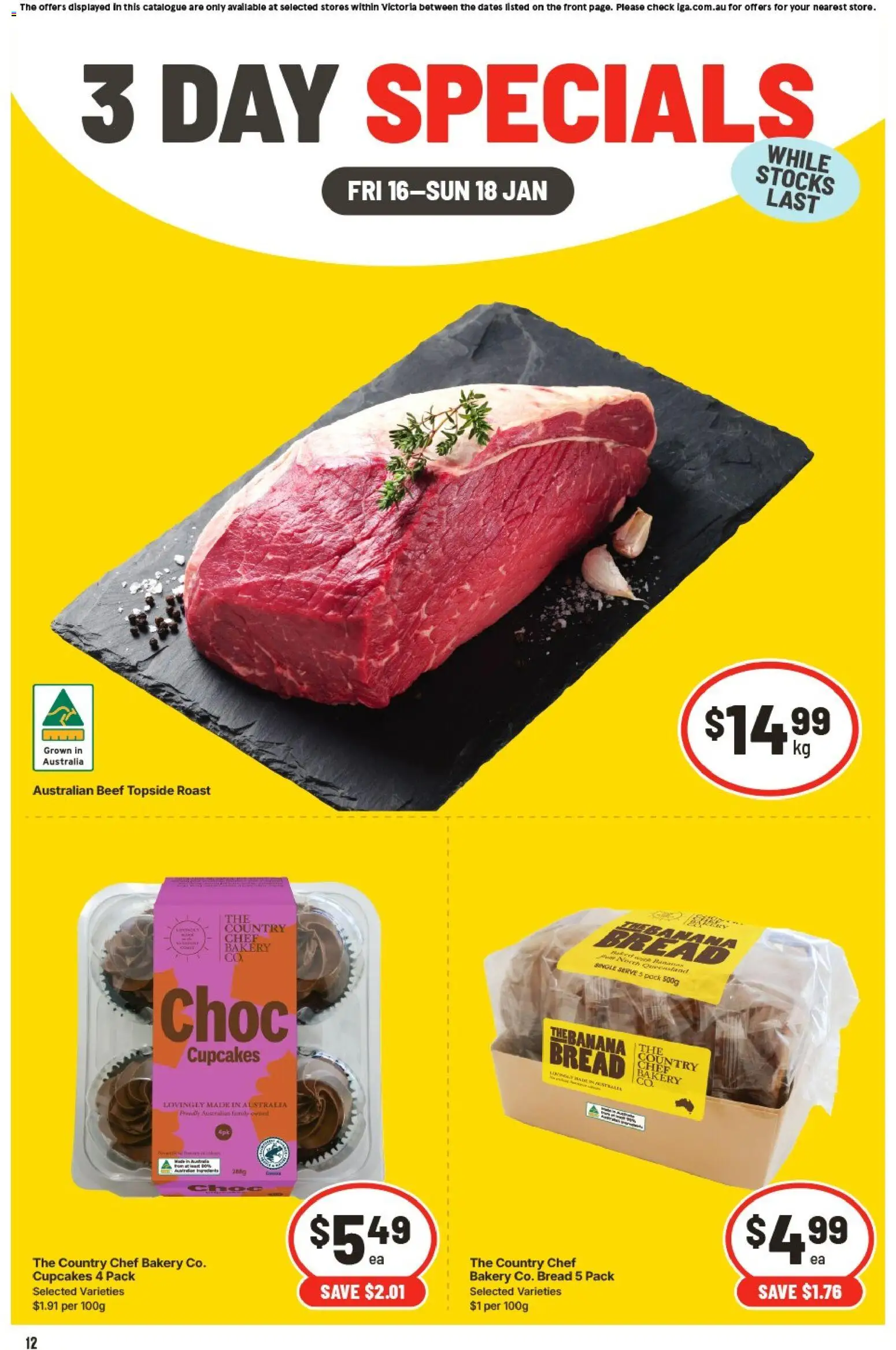 IGA - 3 Day Specials VIC - page 1- valid from 16/01/2026