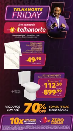 Pré-visualização Telhanorte Black Friday válida a partir de 27/11/2025