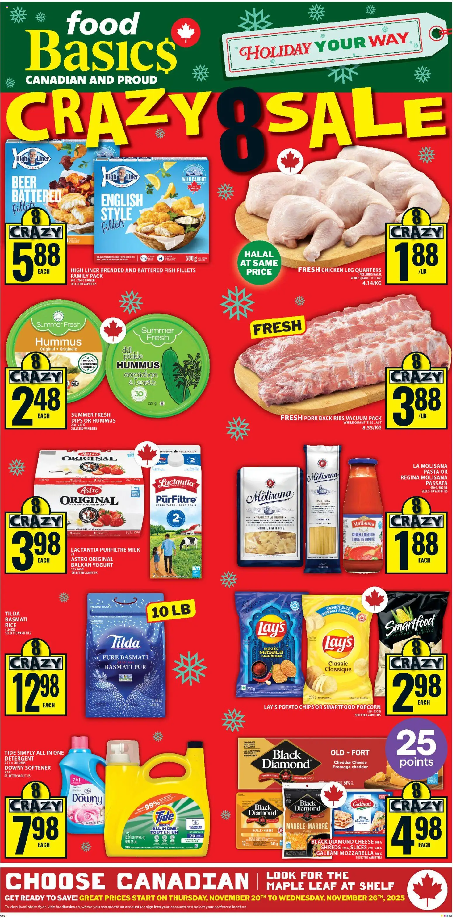 Food Basics weekly flyer / circulaire - page 1- valid from Nov 20, 2025